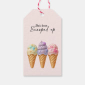 Ice Cream Summer Opgeschept Vrijgezellenfeest guns Cadeaulabel (Achterkant)