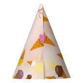 Ice cream summer party  feesthoedjes (Achterkant)