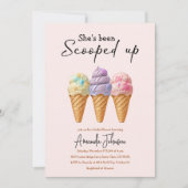 Ice Cream Summer Scooped Up Vrijgezellenfeest Kaart (Voorkant)