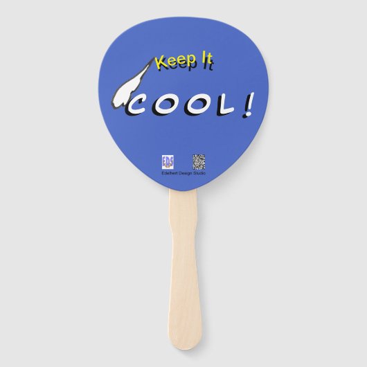 Ice Cream Summer Time Fun Paddle Hand Fan Handwaaier (Achterkant)
