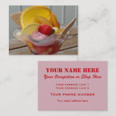 Ice Cream Sundae aangepast visitekaartje (Voorkant / Achterkant)