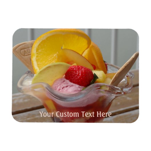 Ice Cream Sundae aangepaste magneet (Horizontaal)