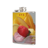 Ice Cream Sundae aangepaste monogram-kolf Heupfles (Links)