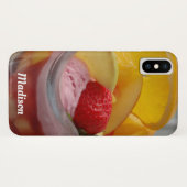Ice Cream Sundae, aangepaste naam telefoonkwesties Case-Mate iPhone Case (Achterkant (horizontaal))