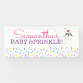 Ice Cream Sundae Baby Sprinkle Custom Banner (Horizontaal)
