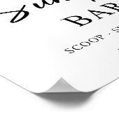 Ice cream Sundae Bar Trouwteken Poster (Hoek)