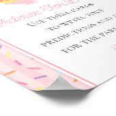 Ice Cream Sundae Bestrooid Met Liefde Baby Advies Poster (Hoek)