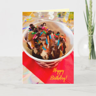 Ice Cream Sundae Birthday Kaart