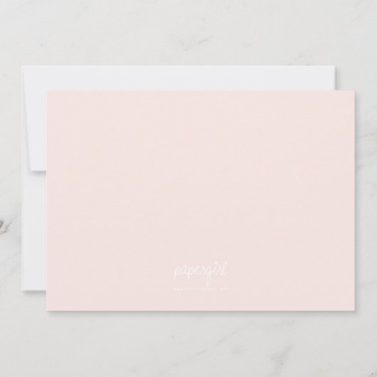 Ice Cream Sundae Birthday Party Invitation (roze) Kaart (Achterkant)