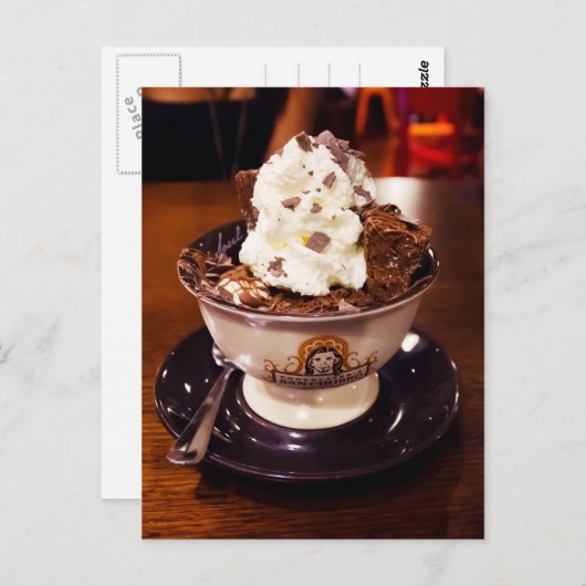 Ice Cream Sundae Briefkaart (Voorkant / Achterkant)