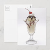 Ice Cream Sundae Briefkaart (Voorkant / Achterkant)