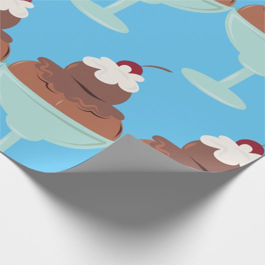 Ice Cream Sundae Cadeaupapier (Hoek)
