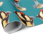  Ice Cream Sundae Cadeaupapier (Rol Hoek)