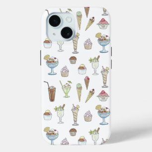 Ice Cream Sundae Collage iPhone 15 Case