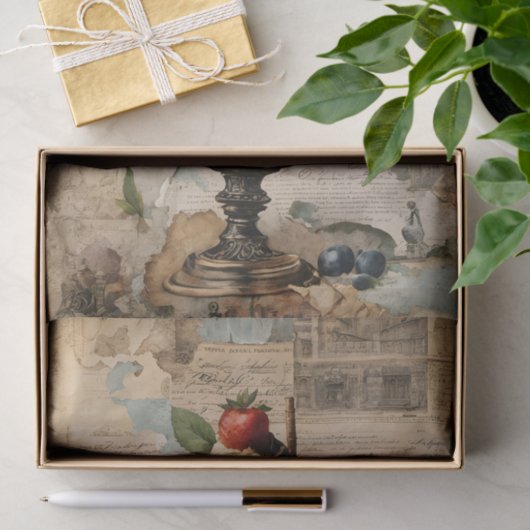 Ice Cream Sundae Collage Decoupage Tissuepapier (Geschenk)