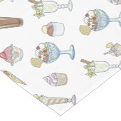 Ice Cream Sundae Collage Korte Tafelloper (Hoek)