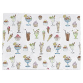 Ice Cream Sundae Collage Large Cadeautasje (Achterkant)