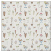 Ice Cream Sundae Collage Stof (Swatch)