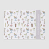 Ice Cream Sundae Collage Tissuepapier (Voorkant)