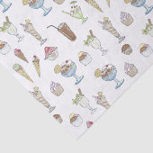 Ice Cream Sundae Collage Tissuepapier (Detail)