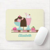 Ice Cream Sundae en Andere DeliciousTres Muismat (Met muis)