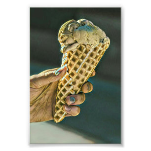 Ice cream sundae for kids foto afdruk