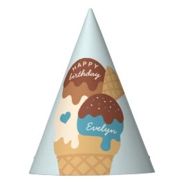 Ice Cream Sundae - Gepersonaliseerde kinderen, zat Feesthoedjes