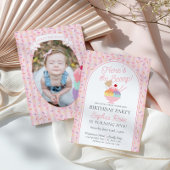 Ice Cream Sundae Heres de Scoop Verjaardagsfeest Kaart