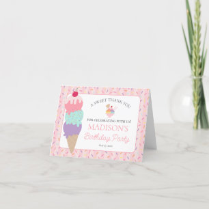 Ice Cream Sundae Heres the Scoop Dank je wel kaart