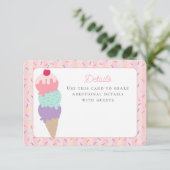 Ice Cream Sundae Heres the Scoop Details Invoegen Informatiekaartje (Staand voorkant)