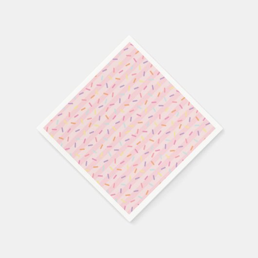 Ice Cream Sundae Heres the Scoop Sweet Sprinkles Servet (Hoek)