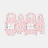 Ice Cream Sundae Heres the Scoop Verjaardag Bedankdoosjes (Uitgevouwen)