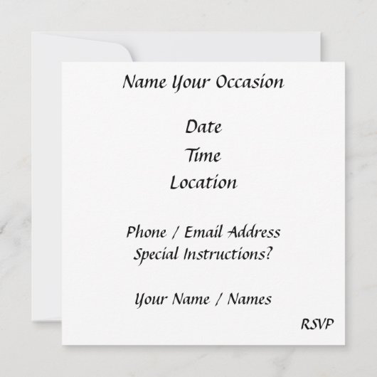 Ice Cream Sundae Kaart (Achterkant)