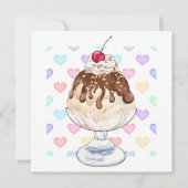 Ice Cream Sundae Kaart (Voorkant)