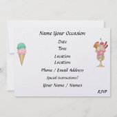 Ice Cream Sundae Kaart (Achterkant)