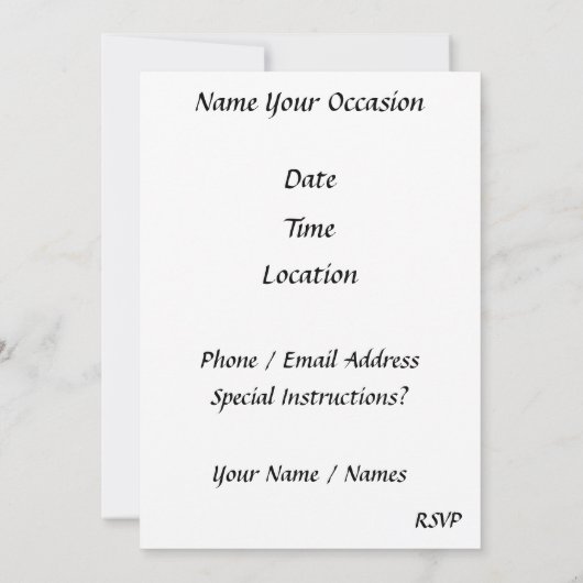 Ice Cream Sundae Kaart (Achterkant)