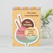 Ice Cream Sundae Kaart (Staand voorkant)