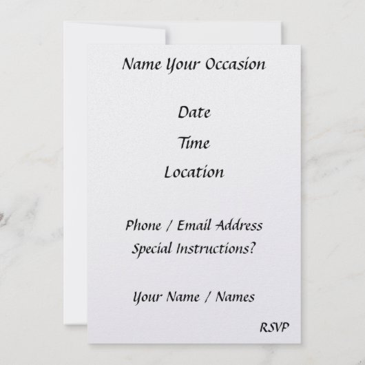 Ice Cream Sundae Kaart (Achterkant)