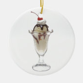 Ice Cream Sundae Keramisch Ornament (Voorkant)