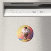 Ice Cream Sundae Koelkast Magneet (Insitu (Vaatwasser))