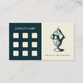 Ice Cream Sundae Loyalty Kaart Visitekaartje (Voorkant)