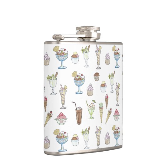 Ice Cream Sundae Pattern White Heupfles (Rechts)