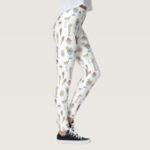 Ice Cream Sundae Pattern White Leggings (Rechts)