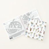 Ice Cream Sundae Pattern White Notitieboek (Binnen)