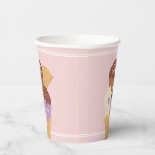 Ice Cream Sundae Persoonlijke kinderen Birthday Pa Papieren Bekers (Rechts)