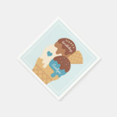 Ice Cream Sundae Persoonlijke kinderen Birthday Pa Servet (Hoek)