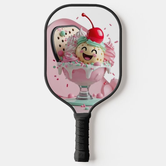 Ice Cream Sundae Pickleball Pickleball Paddle (Achterkant)
