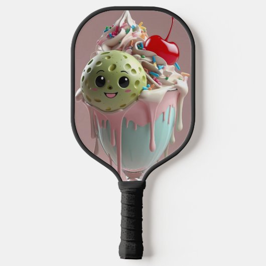 Ice Cream Sundae Pickleball Pickleball Paddle (Achterkant)