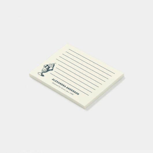  Ice Cream Sundae Post-it® Notes (Schuin)