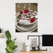 Ice Cream Sundae Poster (Thuiskantoor)